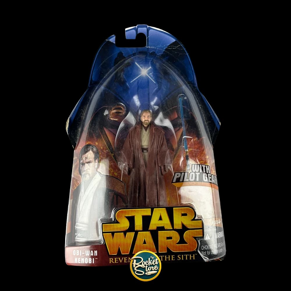 Star Wars Revenge of the Sith - Obi-Wan Kenobi Slashing Attack (Hasbro 2005)