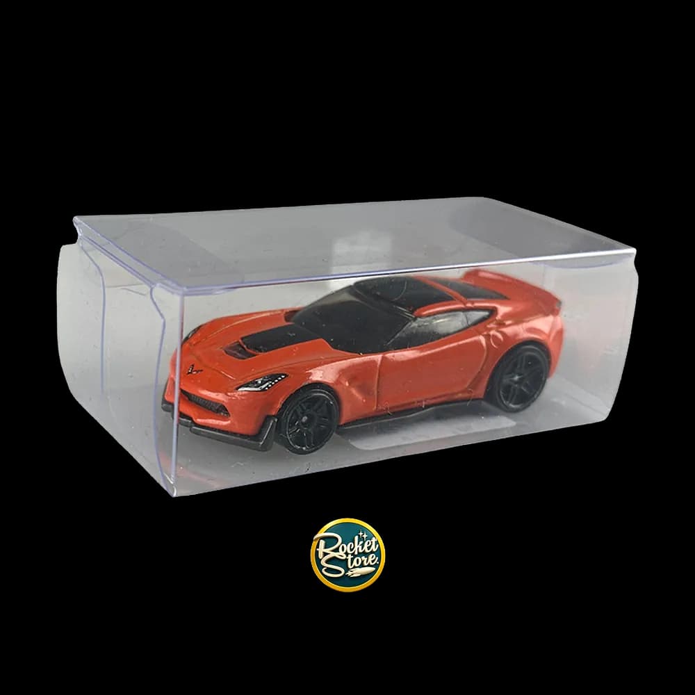 Chevrolet Corvette Naranja en Caja Protectora