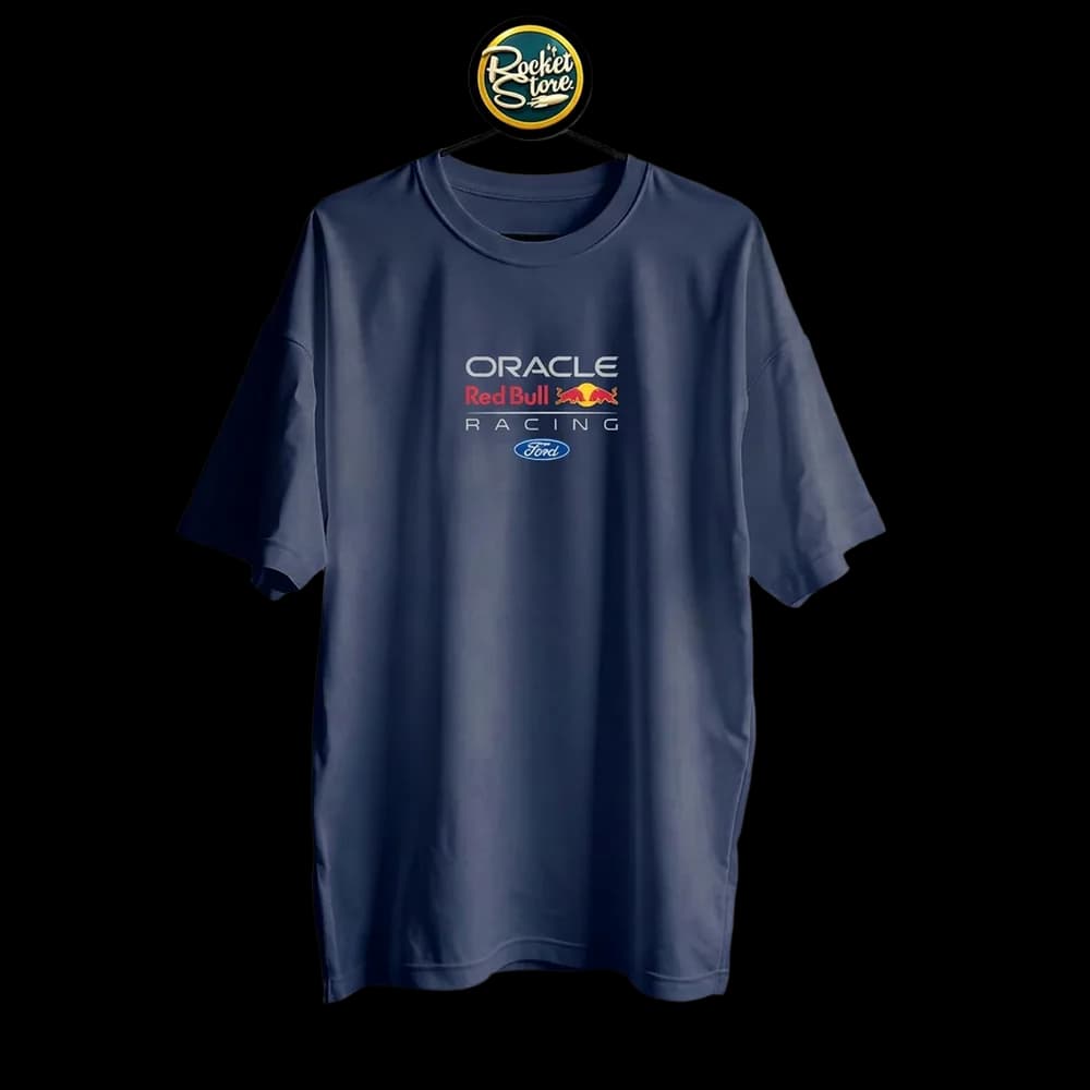 Camiseta Red Bull Racing F1 - Blueprint Monoplaza Azul Marino