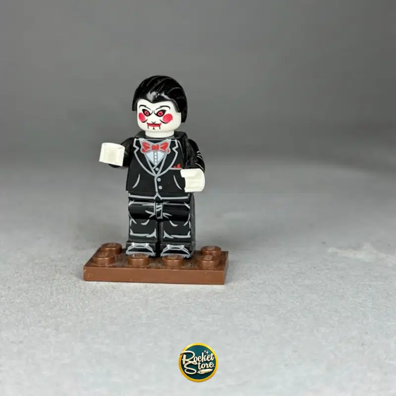 Minifigura tipo LEGO Billy el Títere Jigsaw con Esmoquin SAW