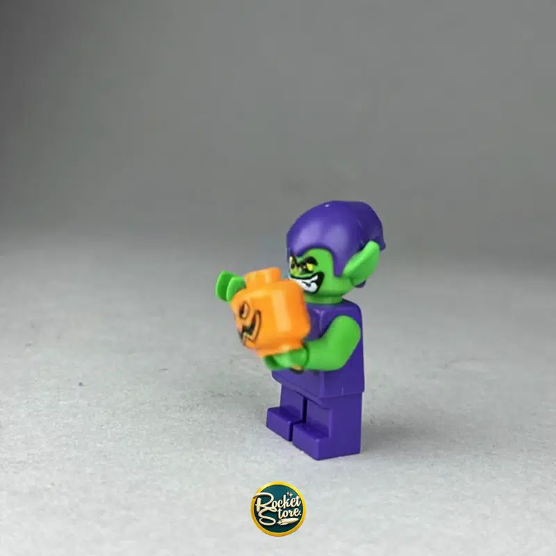 Minifigura LEGO Marvel Duende Verde con Bomba Calabaza