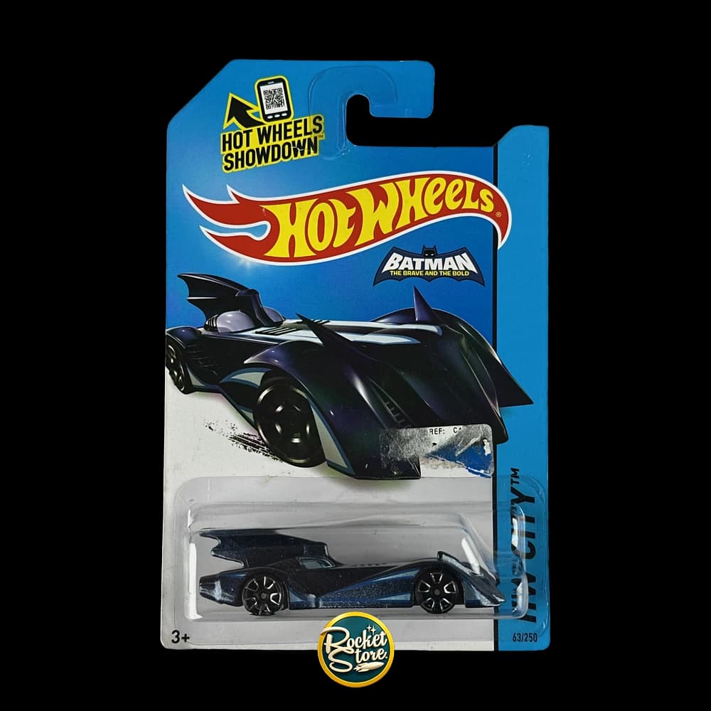 Hot Wheels Batmobile The Brave and the Bold Negro con Azul (Showdown)