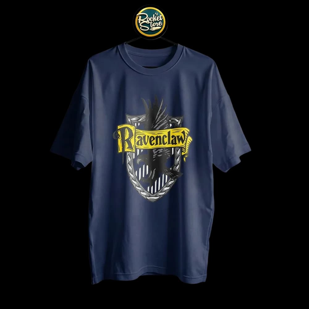 Camiseta Harry Potter - Escudo Ravenclaw Azul Medianoche