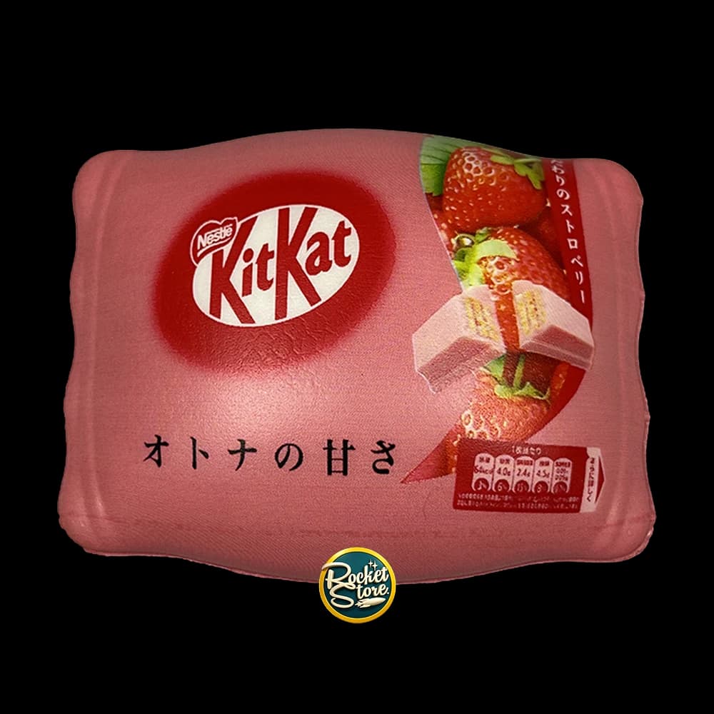 Squishy Empaque KitKat Fresa Japonés Otona no Amasa Antiestrés