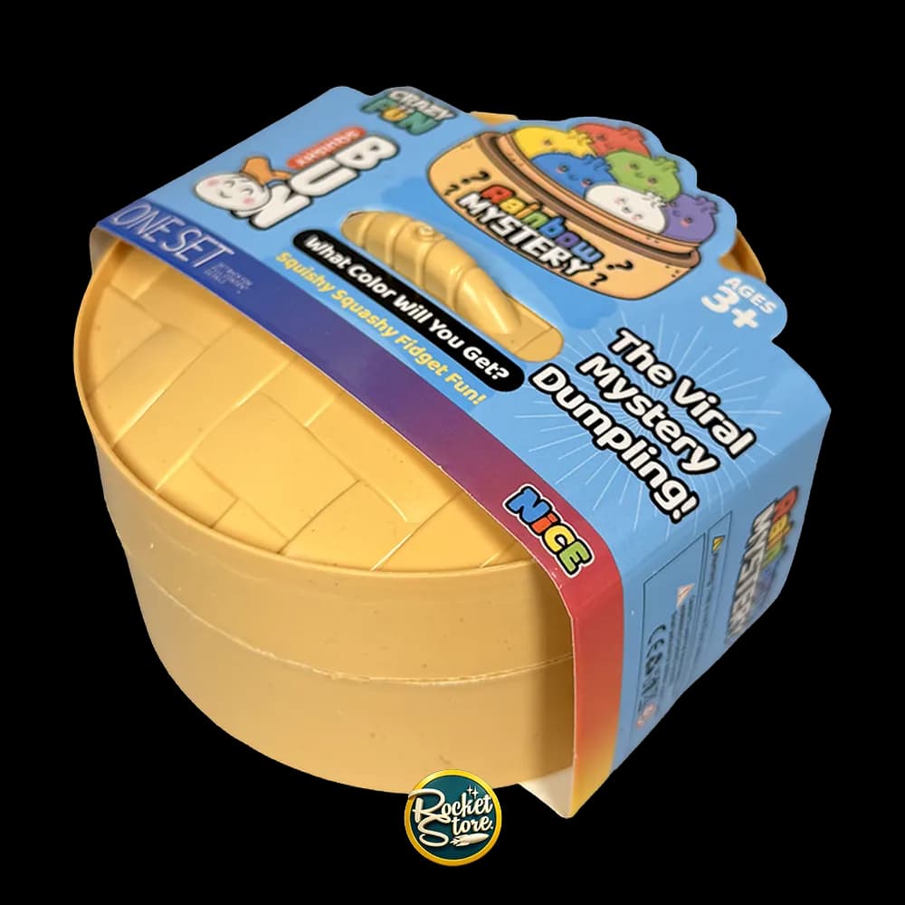 Squishy Antiestrés Dumpling Rainbow Mystery con Perlas en Vaporera