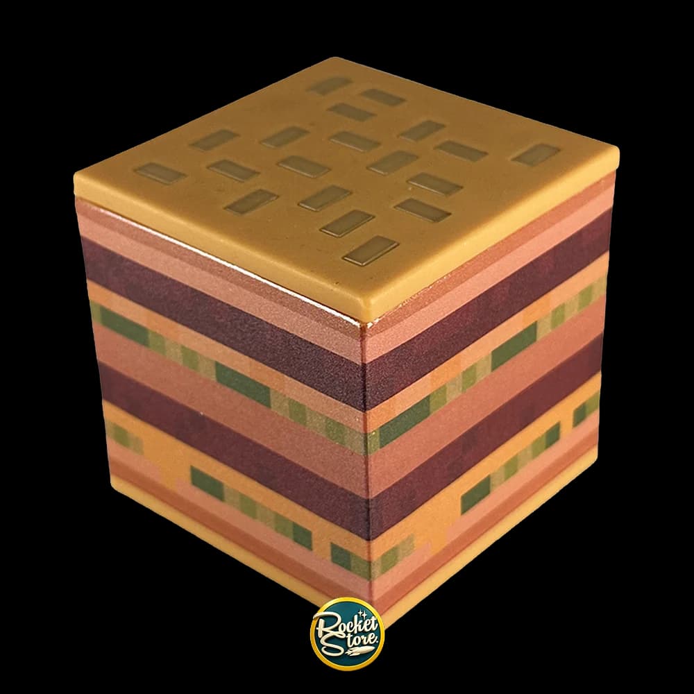 Figura Bloque Hamburguesa Pixelada - Minecraft x McDonald's