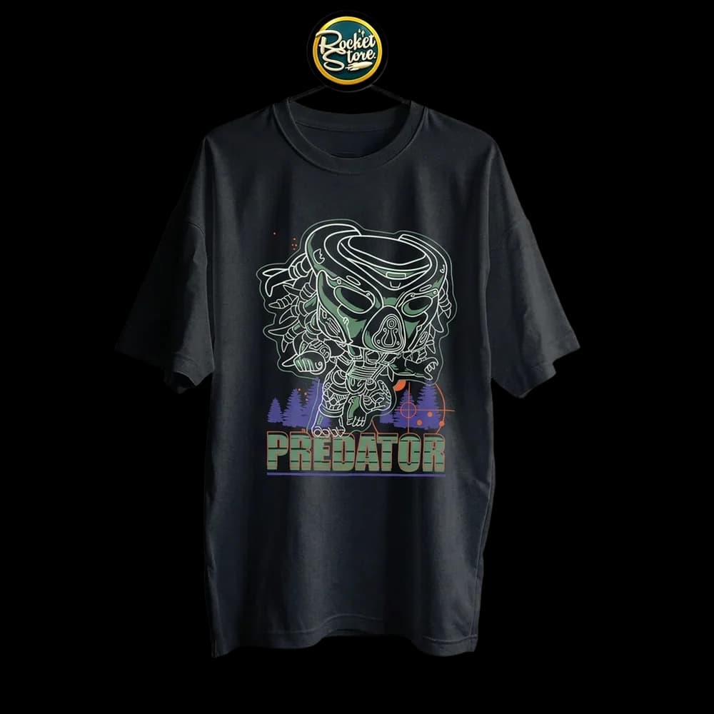 Camiseta Predator - Bio-Mask Radar Térmico y Bosque Negro