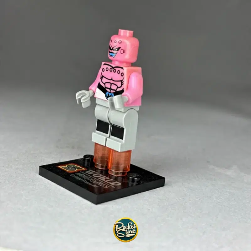 Minifigura tipo LEGO Dragon Ball Majin Buu Rosado