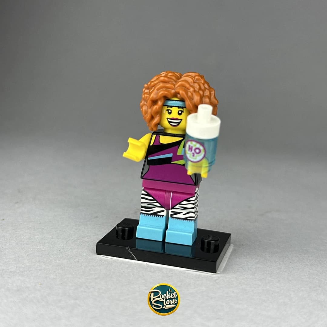Minifigura LEGO Instructora de Aeróbicos de los 80s Serie 17