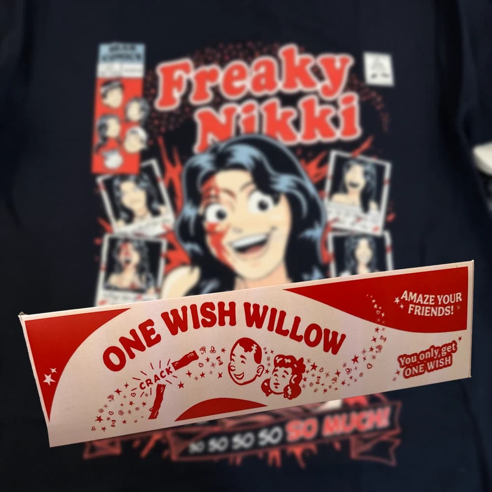 Camiseta Obsession Freaky Nikki con caja One Wish Willow