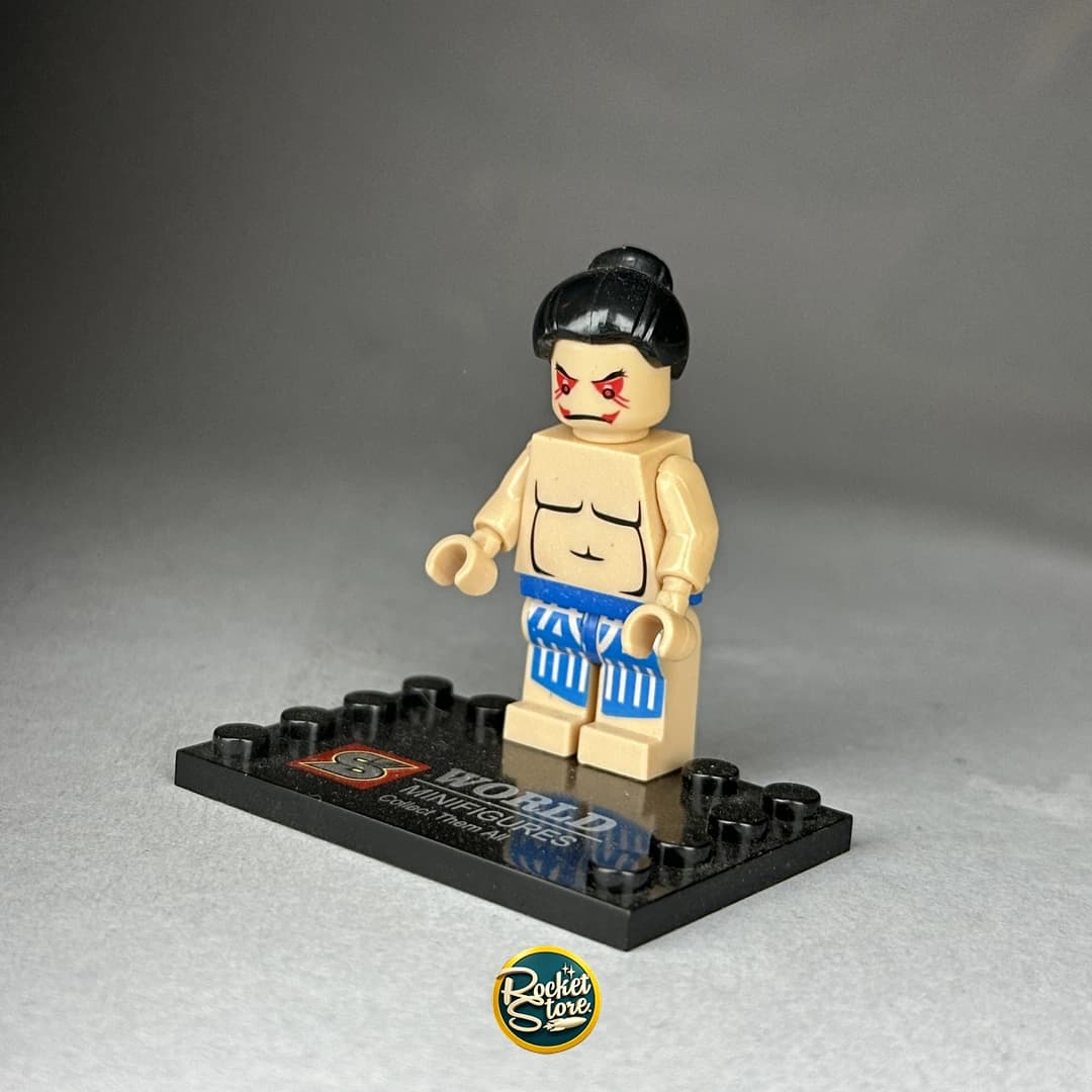Minifigura tipo LEGO E. Honda Luchador de Sumo Street Fighter