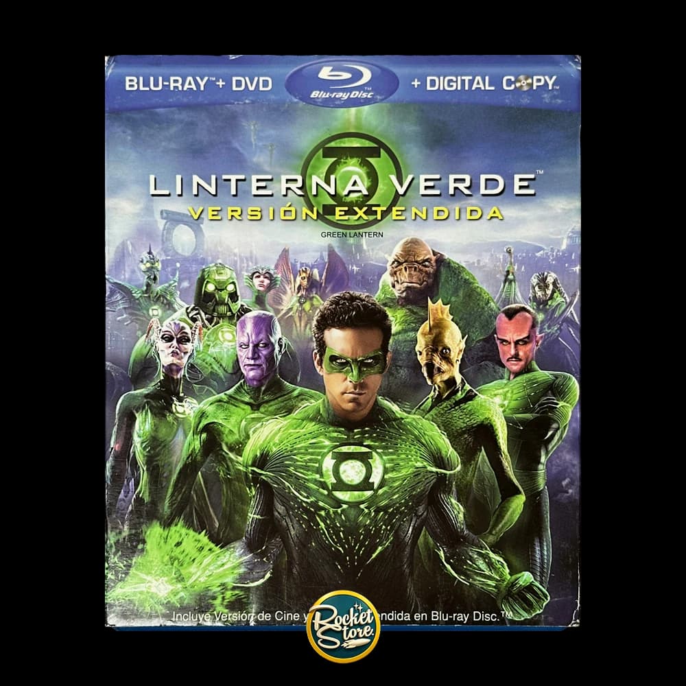 Blu-ray + DVD Linterna Verde: Versión Extendida (Green Lantern) - portada