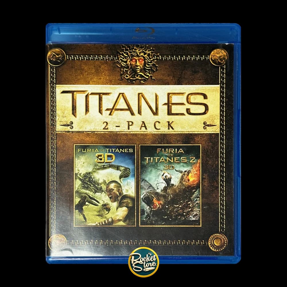 Blu-ray 3D Titanes 2-Pack: Furia de Titanes 1 y 2 - portada