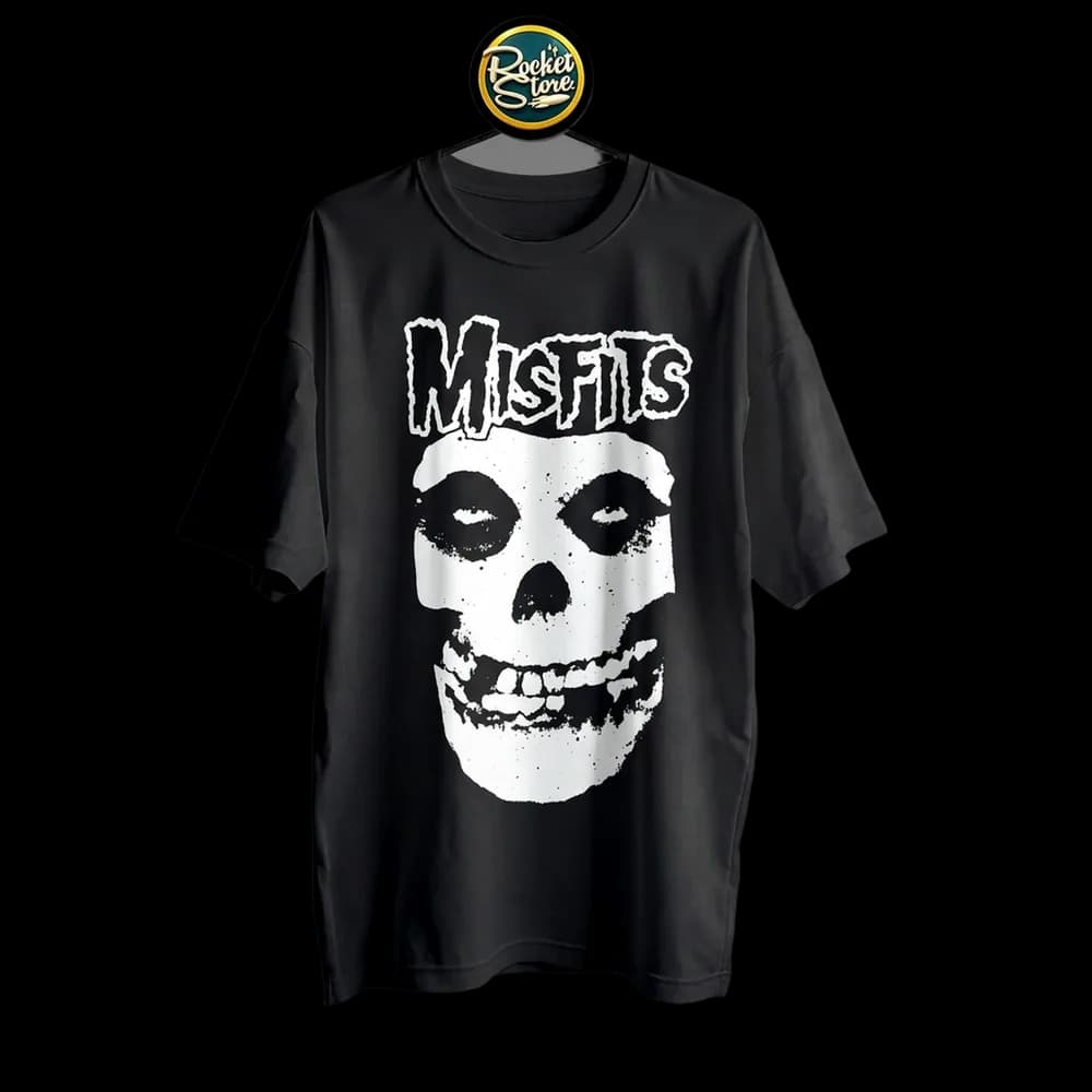 Camiseta Misfits - The Crimson Ghost Calavera Clásica Negro - Foto 2