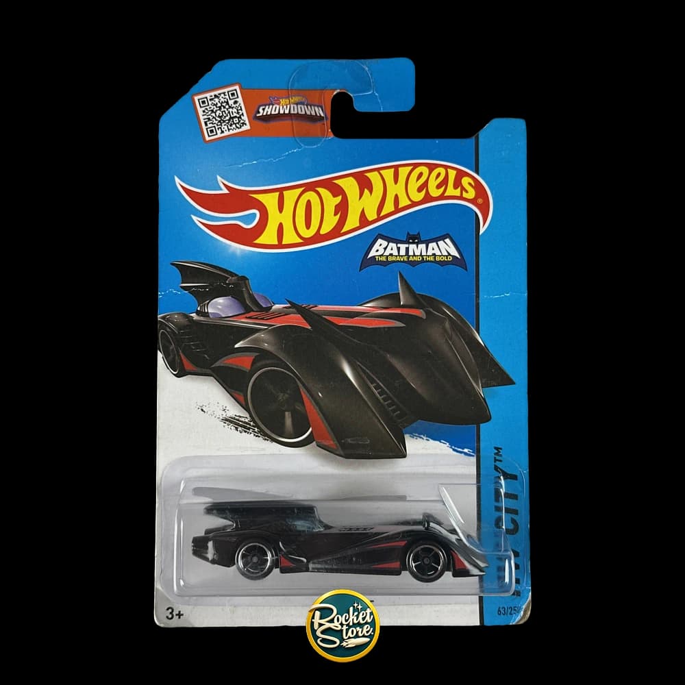 Hot Wheels Batmobile The Brave and the Bold Negro con Rojo (Showdown)