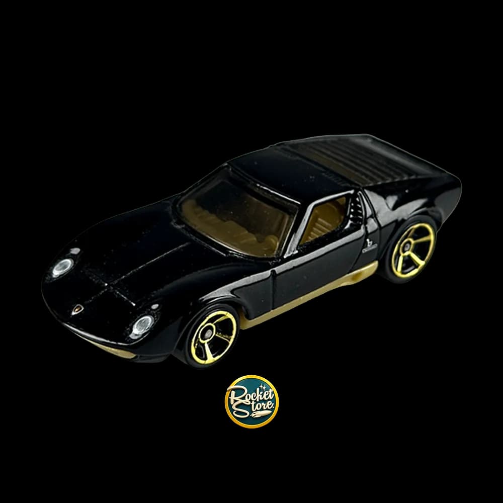 Lamborghini Miura Negro en Caja Protectora