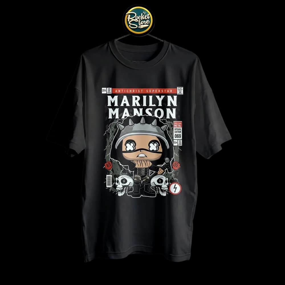 Camiseta Marilyn Manson - Antichrist Superstar Comic 069