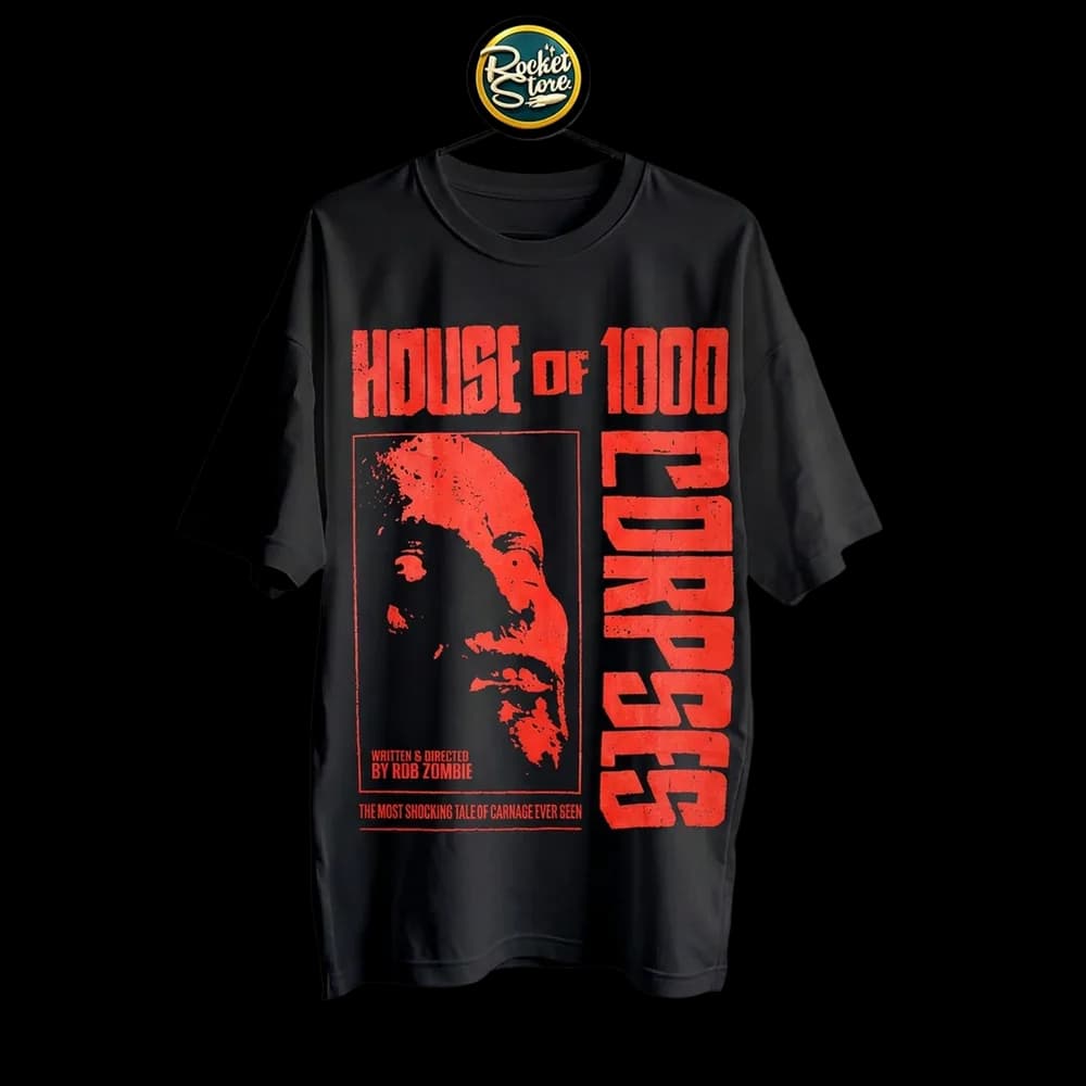 Camiseta House of 1000 Corpses - Captain Spaulding Rojo Sangre