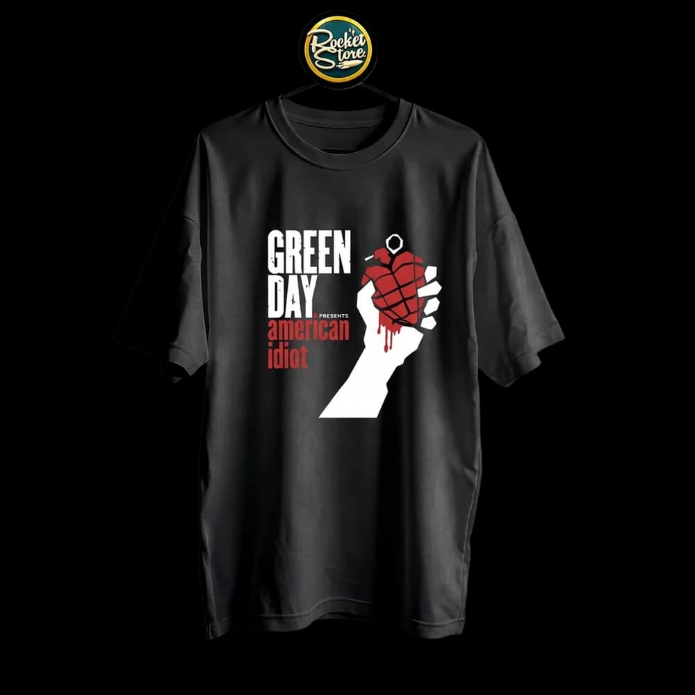 Camiseta Green Day - American Idiot Heart Grenade
