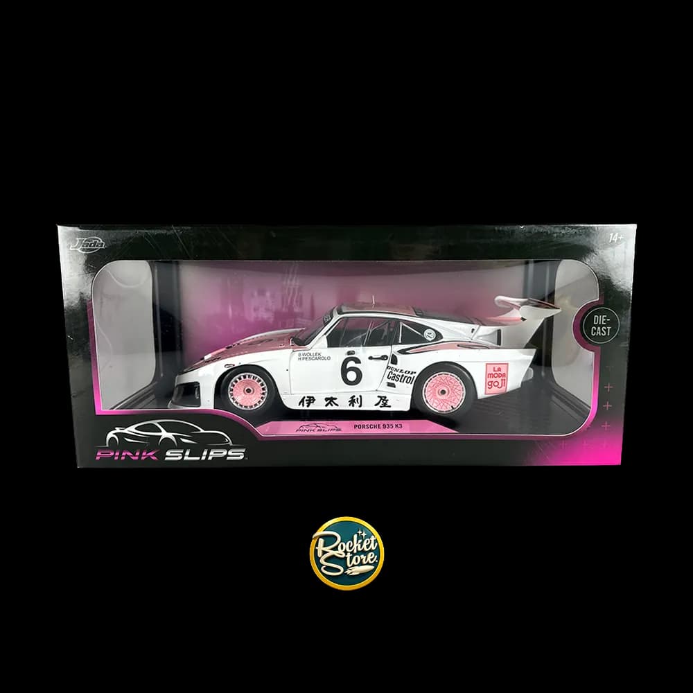 PORSCHE BLANCO CON ROSADO 1:18