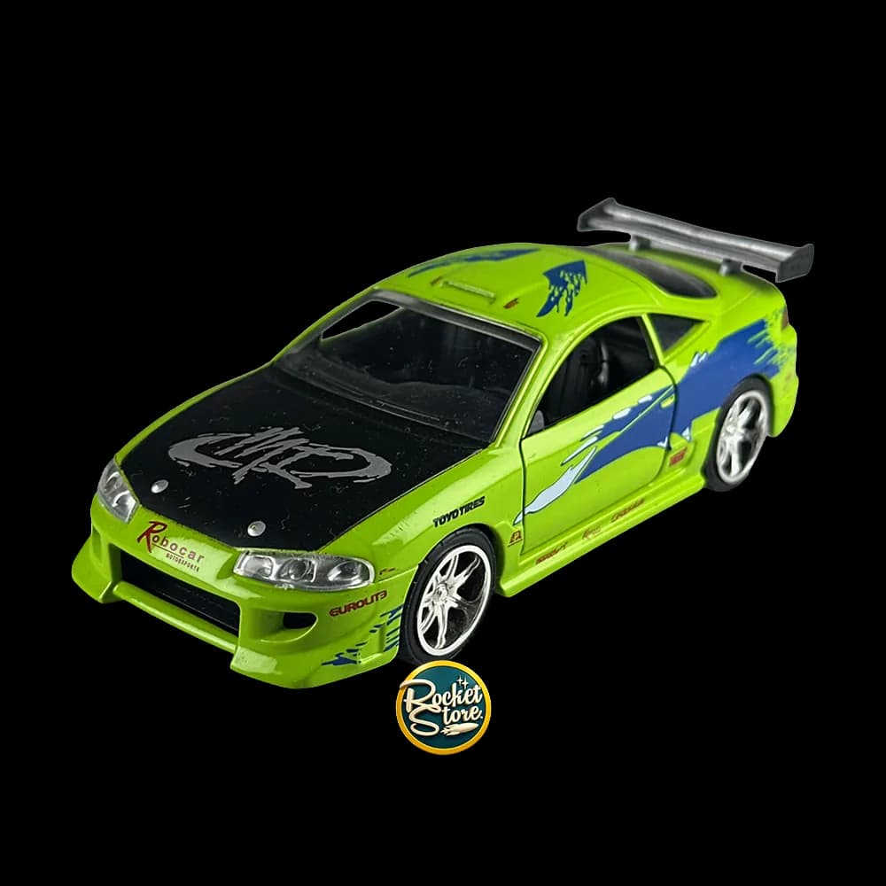 Mitsubishi Eclipse Verde Escala 1:32 (Rápidos y Furiosos)