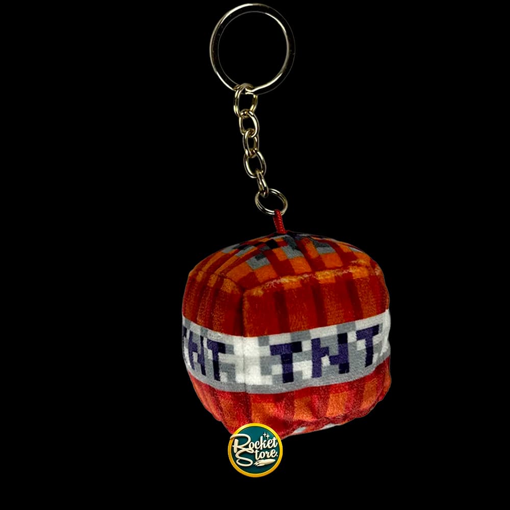 Llavero Peluche Bloque de TNT - Minecraft