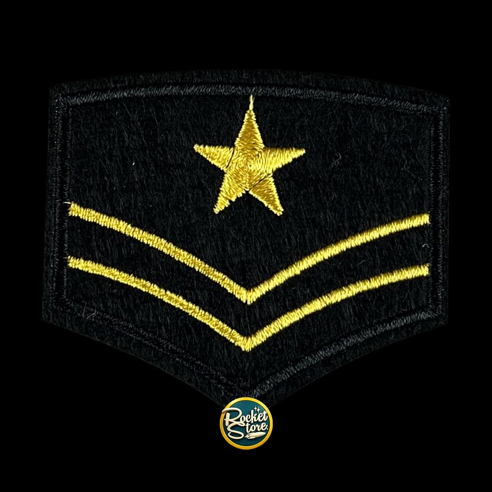 Parche Militar - Galones con Estrella Dorada