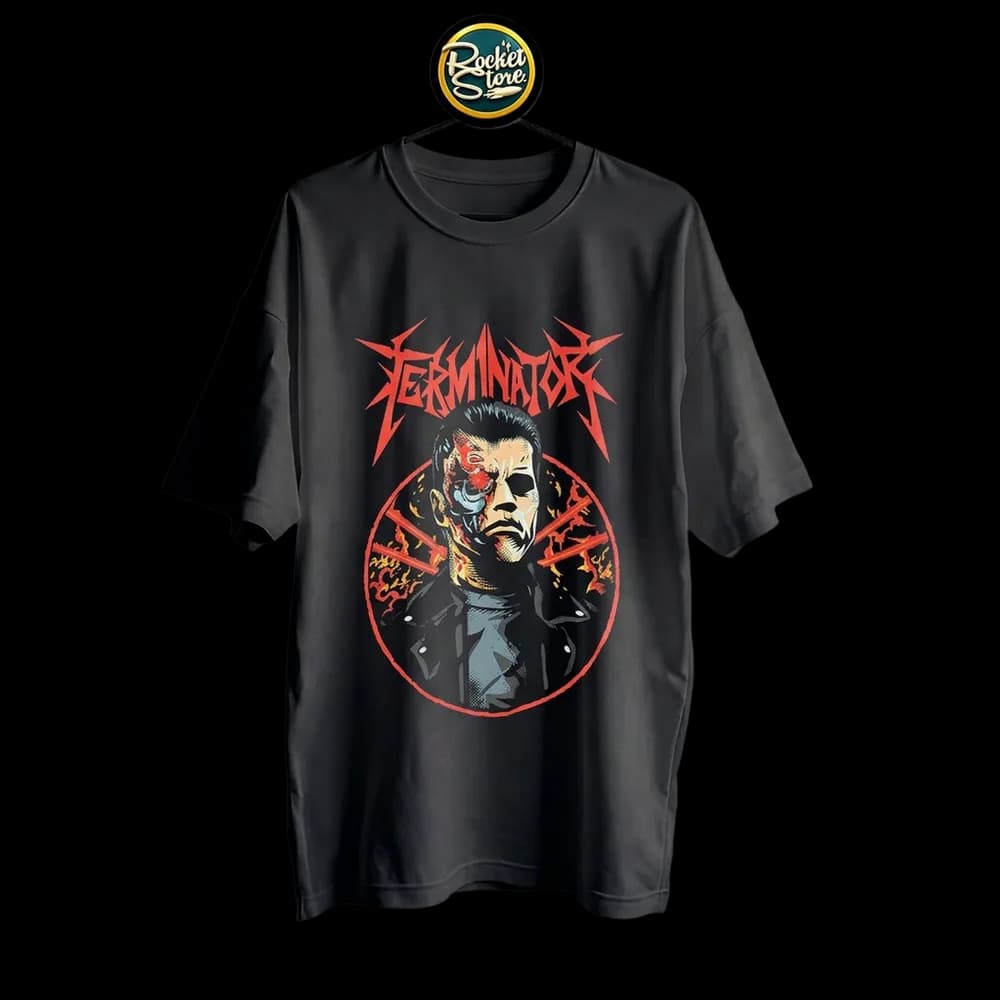 Camiseta Terminator - T-800 Ojo Biónico Thrash Metal - Foto 2