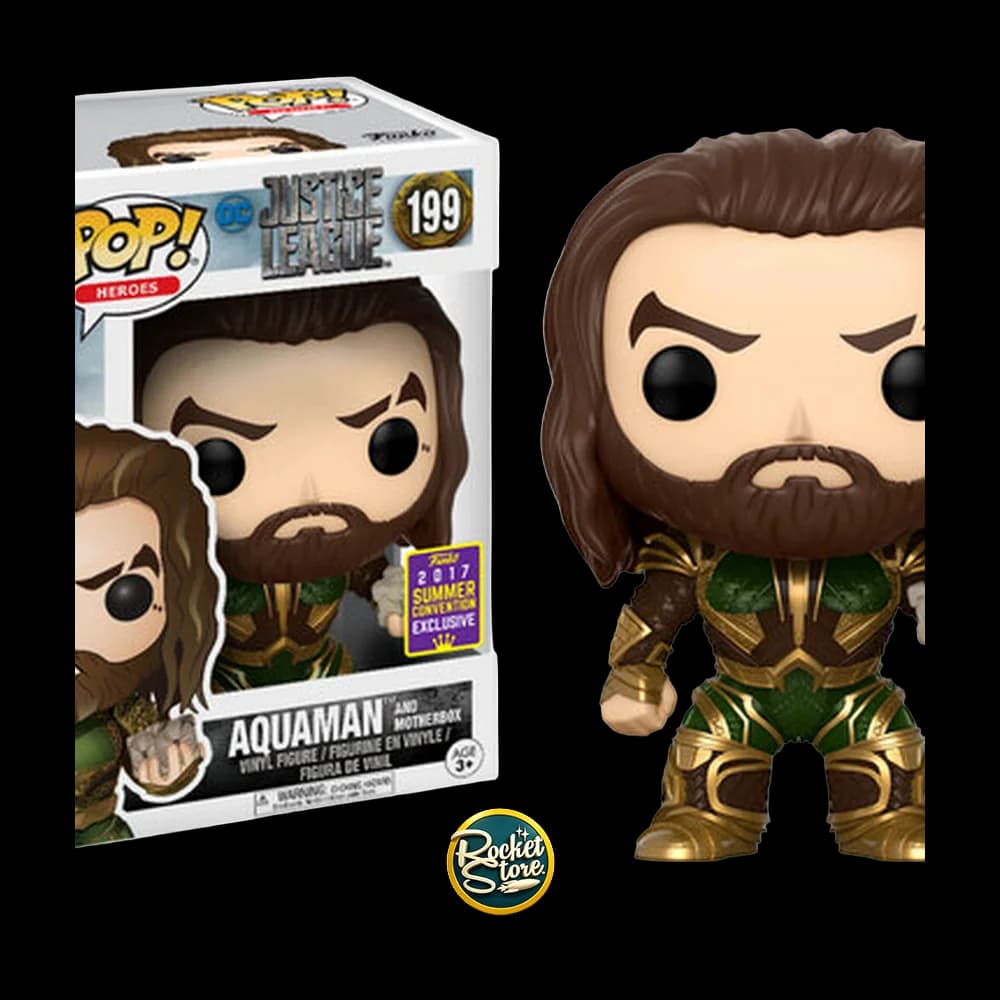 Funko Pop! Heroes Justice League #199 - Aquaman with Mother Box