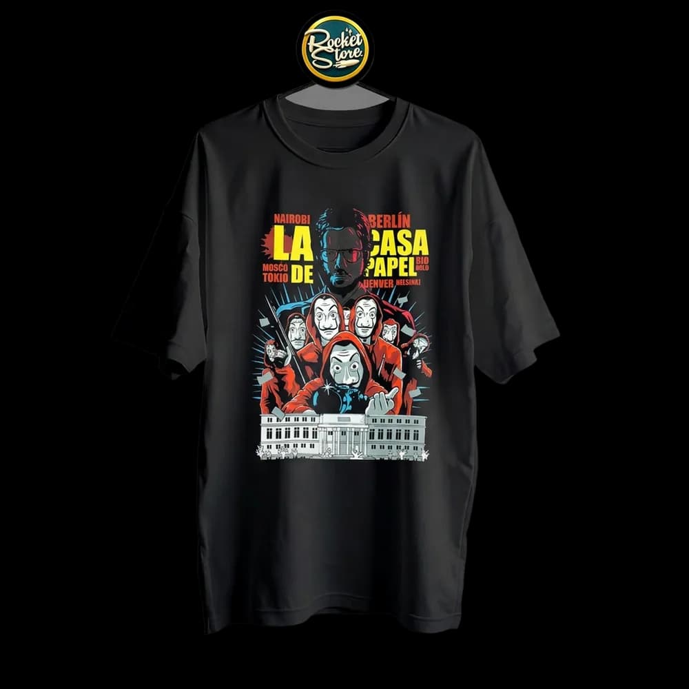 Camiseta La Casa de Papel - El Profesor y Escuadrón Dalí - Foto 2