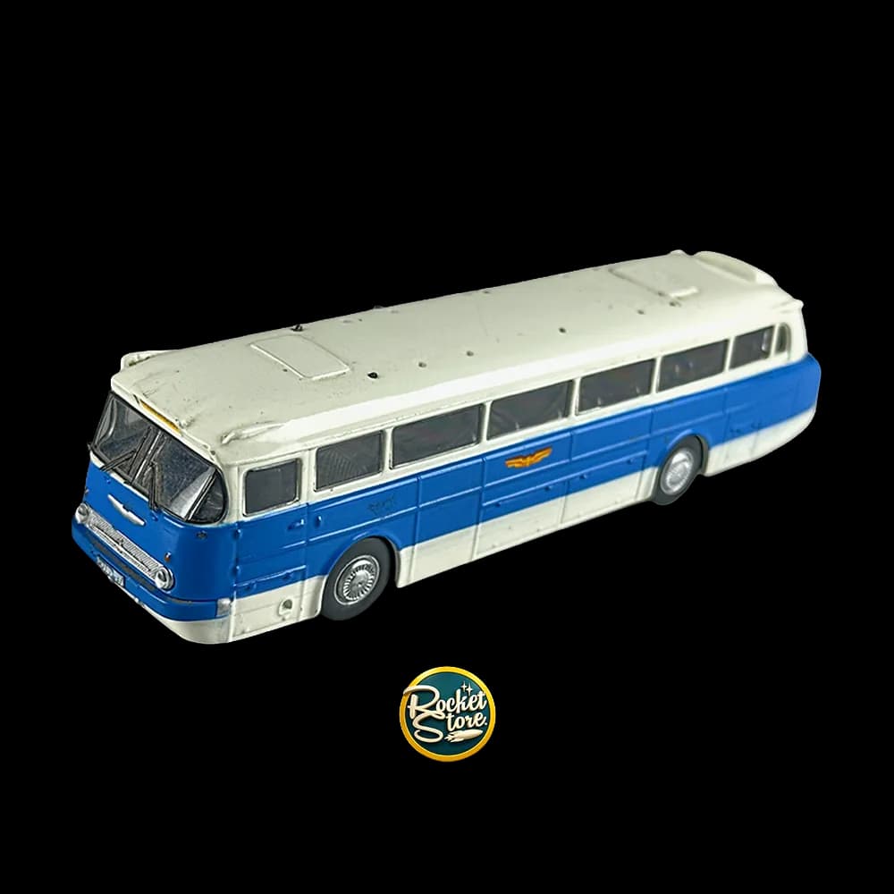 Bus Clásico Azul y Blanco