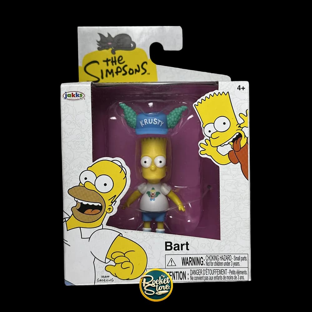Figura Bart con Gorro de Krusty - Los Simpson Jakks