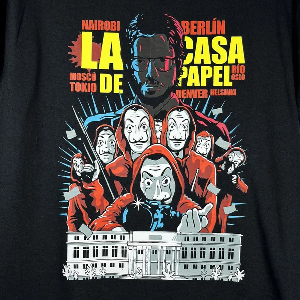 Camiseta La Casa de Papel - El Profesor y Escuadrón Dalí - Foto 1